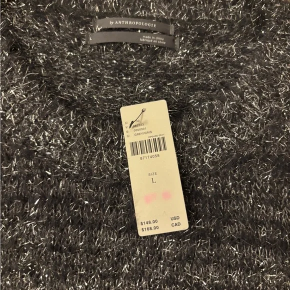Anthropologie Charcoal Knit Sweater - Picture 4 of 5